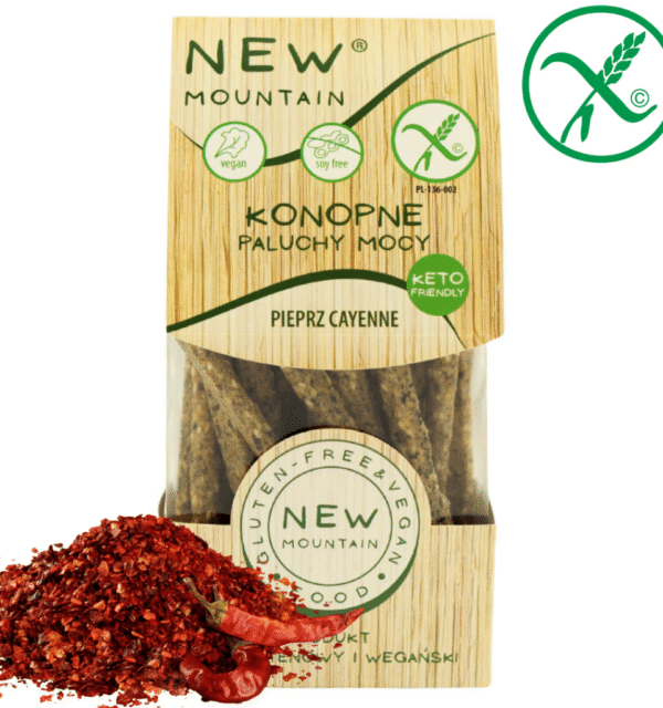 Konopne paluchy mocy (pieprz cayenne)