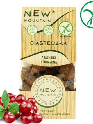 Ciasteczka arachidowe z żurawiną